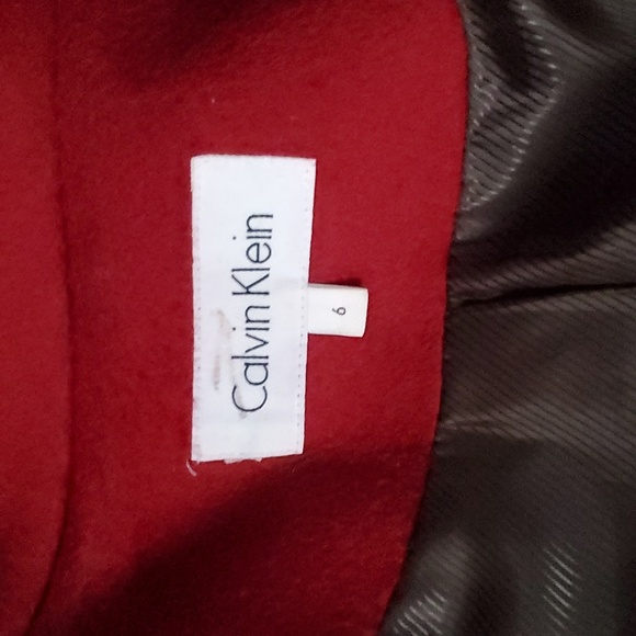 CALVIN KLEIN Wool Blend Car Coat - Picture 10 of 16